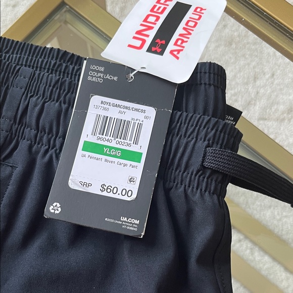 Under Armour Storm Black Cargo Joggers- Boys Large-New with tags - Picture 2 of 10